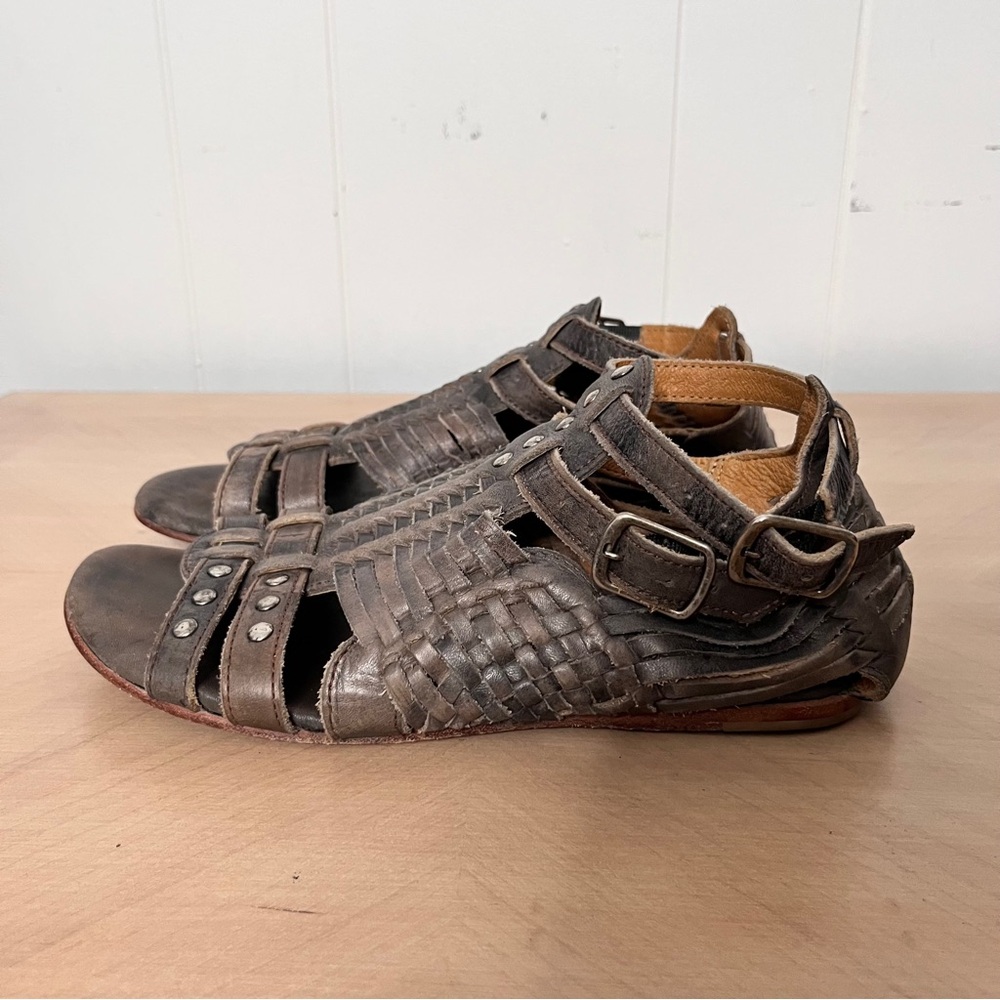 BED|STU Brown Leather Sandals - Picture 2 of 10